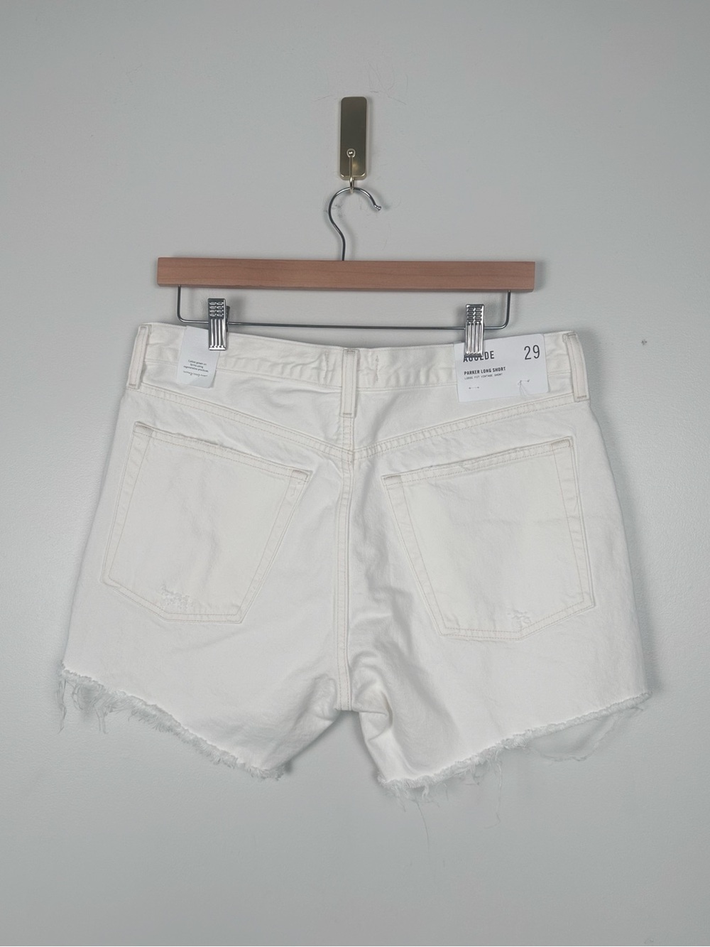 AGOLDE Panna Cotta Parker Long Jean Shorts - Picture 4 of 8